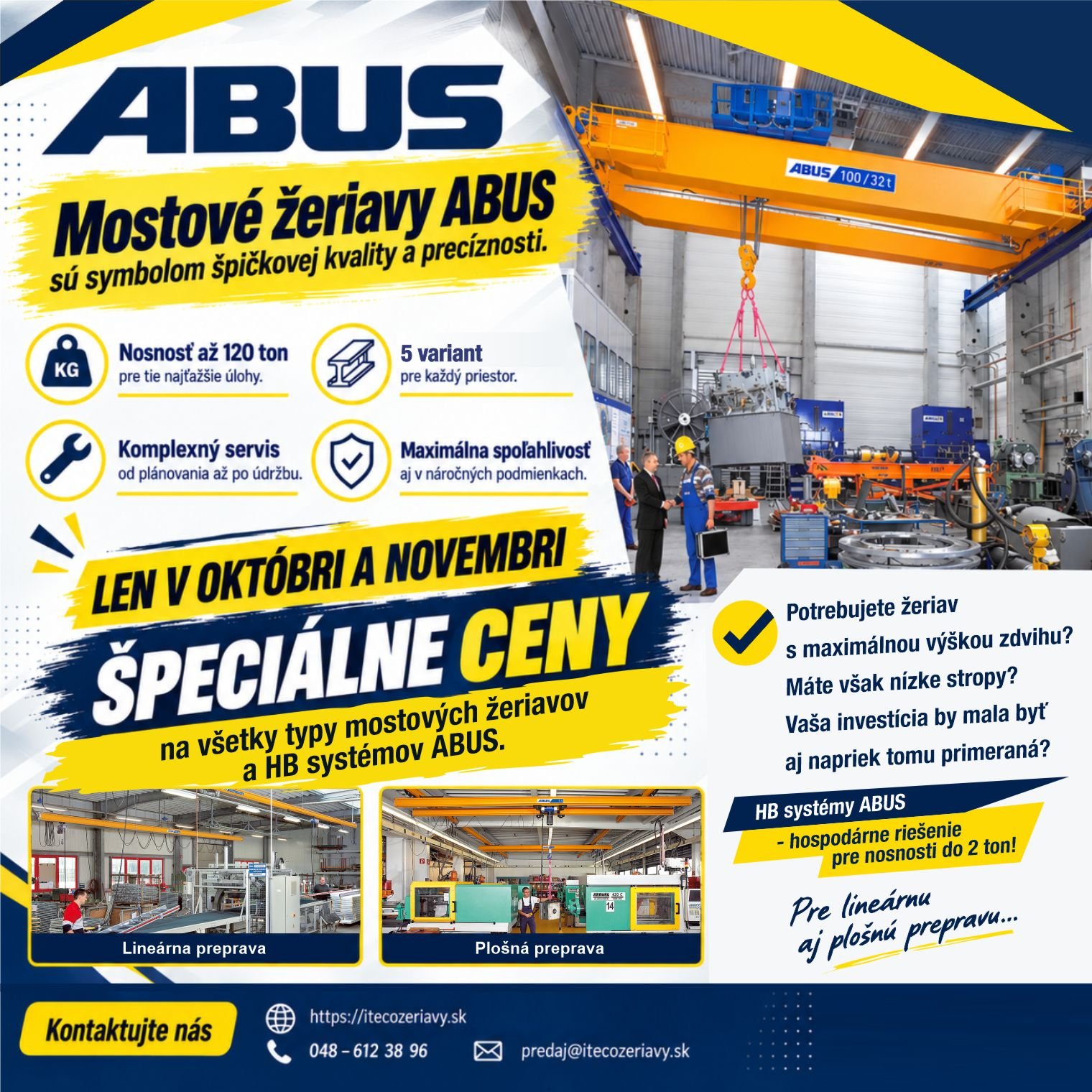 Mostové žeriavy ABUS